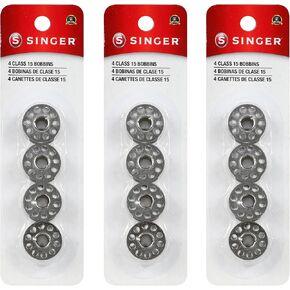 SINGER Bobbins Class 15 Metal Bobbins – Replacement Bobbins for Sewing Machine, Sewing Machine Bobbins, Sewing Machine Accessories, 12ct in Kuwait
