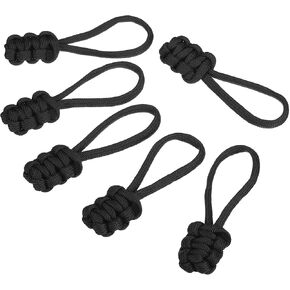 PATIKIL Zipper Pulls Replacement, 15 Pack Extension Cord Handle Fix Pull Tab Extender Fixer Slider Head Repair Kit for Luggage Backpack Jacket, Black in Kuwait