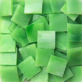 130pcs/200g Square Glass 1.5x1.5 cm Mosaic Tiles for Crafts Glass Mosaic for Jewelry Making (Dark Green) in Saudi Arabia