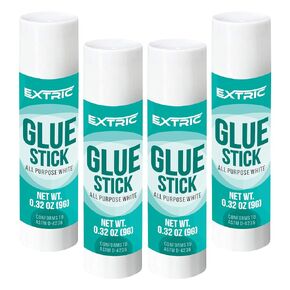 Glue Sticks Bulk Classroom, White Glue Sticks for Kids 60 Count, 0.32 Ounce, Washable All Purpose, for Kids, School and Home