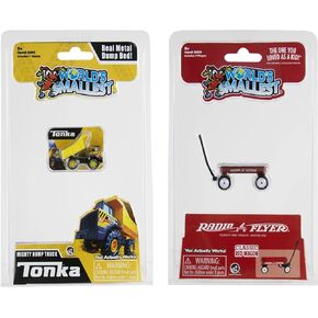 Worlds Smallest Tonka Dump Truck and Radio Flyer Classic Red Wagon Set of 2 in Kuwait