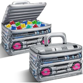 Cunhill 1 Piece Inflatable Boom Box Beverage Cooler 80s 90s Retro Hip Hop in Kuwait