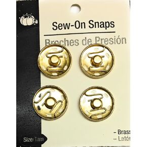 أزرار كبس كبيرة، ذهبي 21 مم -7/8 بوصة - 4 أزرار كبس in Kuwait
