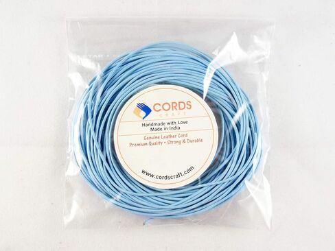 Leather Necklace Cord 1mm Round Leather Cords for Jewelry Making 10 Meters 10.93 Yards Leather Rope String Cord for Craft DIY Project String Cord Grey Color in Kuwait