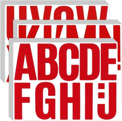 Bemeol 30 Sheets Letter Stickers 4 Inch Alphabet Letter Stickers Self Adhesive Letters Stickers for Classroom Home Decor(Multi) in Saudi Arabia