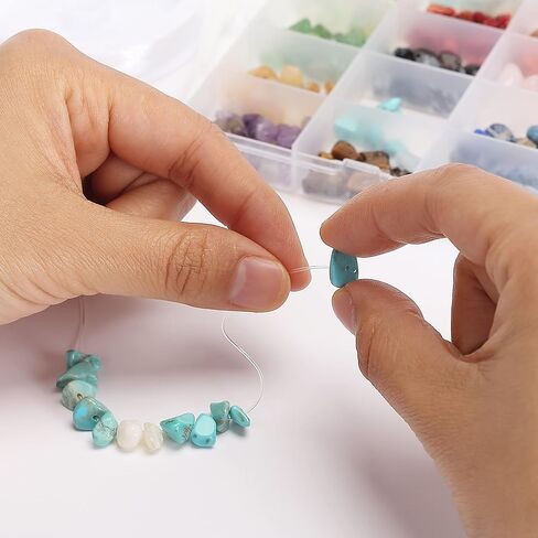 Mr. Pen- Crystal Beads for Jewelry Making, 240 Pcs, with Roll of Crystal String and Tweezer, Crystal Beads for Bracelets, Bracelet Beads Crystal, Gemstones for Jewelry Making, Rock Beads in Saudi Arabia
