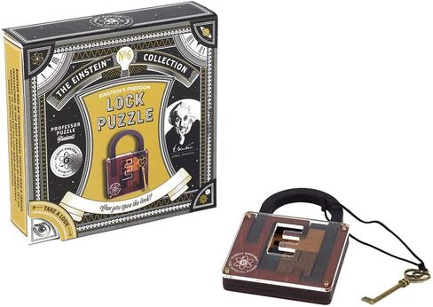 The Einstein Collection Lock Puzzle - Tricky padlock brain game - Professor Puzzle 3D Brain Teaser Puzzles. in Saudi Arabia