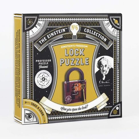 The Einstein Collection Lock Puzzle - Tricky padlock brain game - Professor Puzzle 3D Brain Teaser Puzzles. in Saudi Arabia