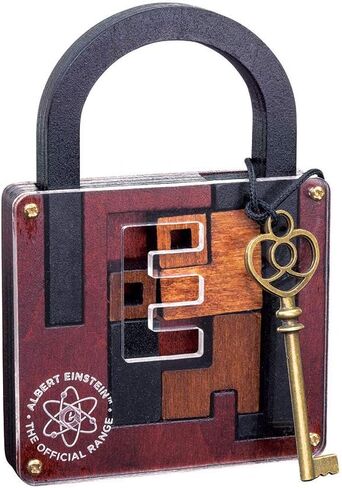 The Einstein Collection Lock Puzzle - Tricky padlock brain game - Professor Puzzle 3D Brain Teaser Puzzles. in Saudi Arabia