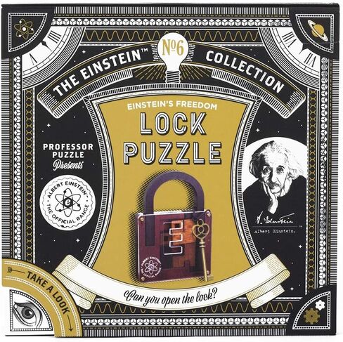 The Einstein Collection Lock Puzzle - Tricky padlock brain game - Professor Puzzle 3D Brain Teaser Puzzles. in Saudi Arabia