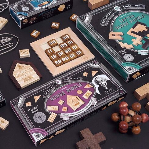 The Einstein Collection Lock Puzzle - Tricky padlock brain game - Professor Puzzle 3D Brain Teaser Puzzles. in Saudi Arabia