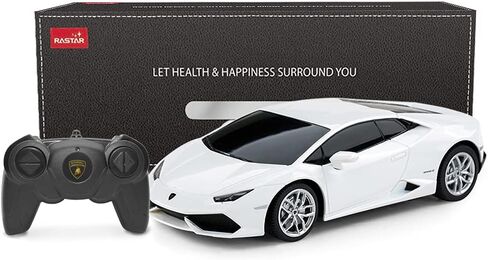 RASTAR Remote Control Car | 1:24 RC Lamborghini HURACÁN LP610-4 Toy Car Model Vehicle, Orange in Saudi Arabia