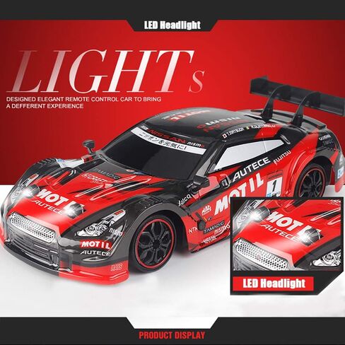 سيارة سباق دريفت RC من جول آر سي، بمقياس 1/18 4WD 2.4 جيجا هرتز، سيارة سباق عالية السرعة للبالغين والأطفال (أسود) in Kuwait