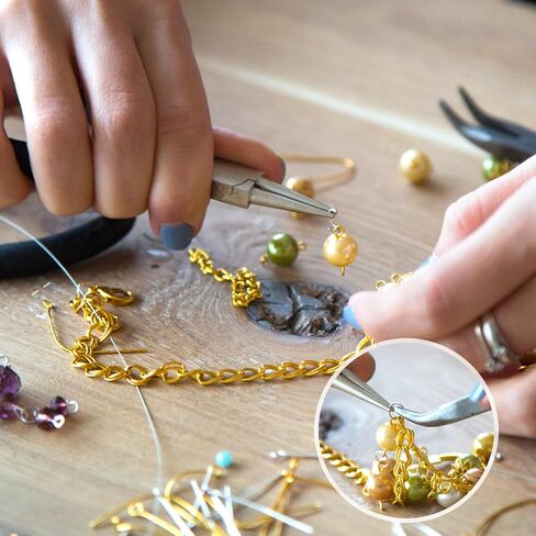 مجموعة 3180 قطعة من الخرز المجعد لمستلزمات صناعة المجوهرات، وخرز التجعيد، وأغطية التجعيد، وأنابيب التجعيد وحاميات الأسلاك، ومشابك جراد البحر، وحلقات القفز، وكماشة تجعيد وسلك خرز لصنع المجوهرات in Kuwait