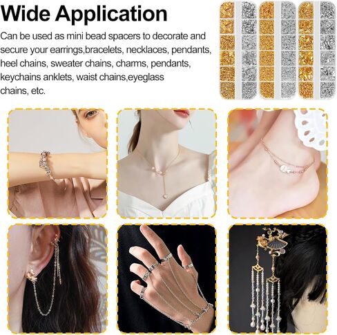 مجموعة 3180 قطعة من الخرز المجعد لمستلزمات صناعة المجوهرات، وخرز التجعيد، وأغطية التجعيد، وأنابيب التجعيد وحاميات الأسلاك، ومشابك جراد البحر، وحلقات القفز، وكماشة تجعيد وسلك خرز لصنع المجوهرات in Kuwait