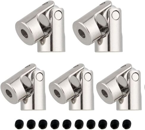 HomeSoGood 5 Pack 3mm to 3mm Metal Gimbal Couplings Shaft Motor Connector Universal Joint for Rc Boat Car Robot in Saudi Arabia