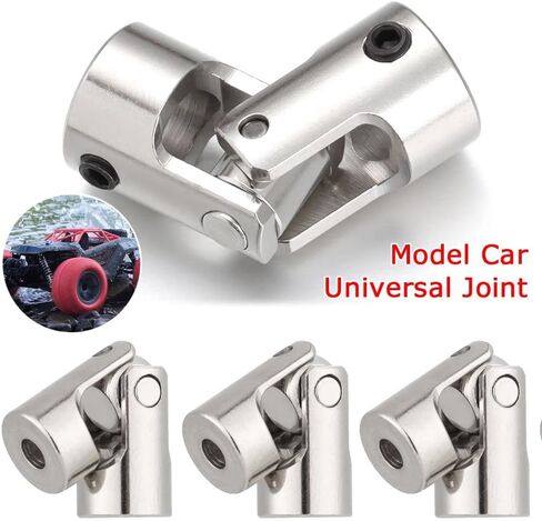 HomeSoGood 5 Pack 3mm to 3mm Metal Gimbal Couplings Shaft Motor Connector Universal Joint for Rc Boat Car Robot in Saudi Arabia