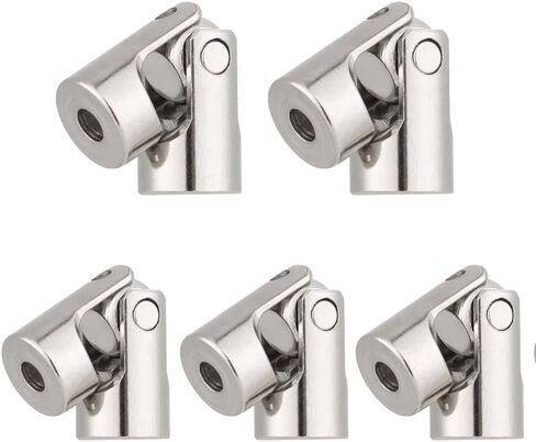 HomeSoGood 5 Pack 3mm to 3mm Metal Gimbal Couplings Shaft Motor Connector Universal Joint for Rc Boat Car Robot in Saudi Arabia