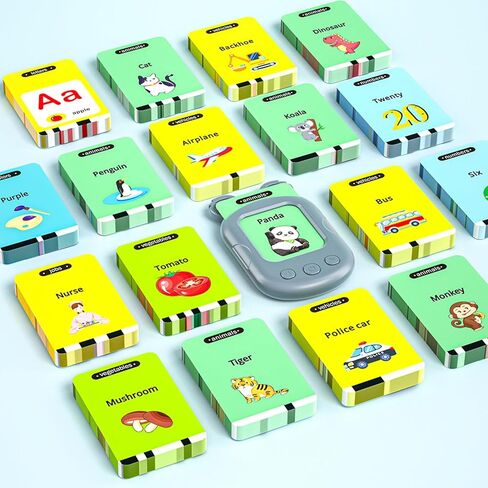 Toddler Toys for 1 2 3 4 5 Year Old Boy and Girl Kids Gifts, Speech Therapy Autism Sensory Toys, Montessori Toys Talking Flash Cards with 224 Sight Words, Educational Learning Toys for Ages 2-4 in Kuwait