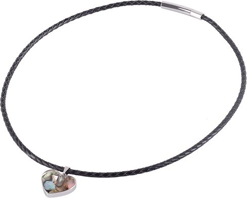 KONMAY Braided Leather Pendant Necklace Cord for Men&Women,Leather Chain Necklace, Leather Chokers with Stainless Steel Clasp in Saudi Arabia