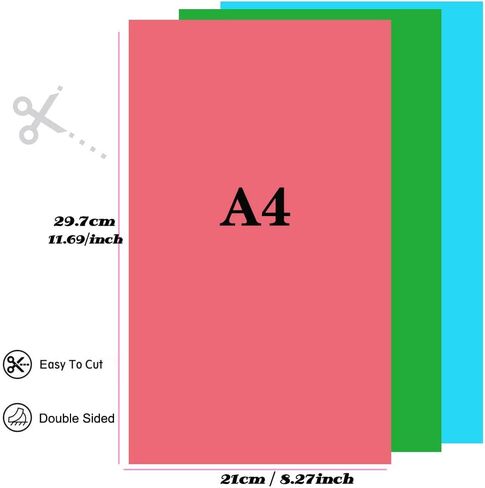 200 Sheets Colored Paper, A4 Origami Paper Colored Copy Paper Printer Paper for DIY Craft Kids Scrapbook School Office Printing 8.3" X 11.7", 20 Assorted Colors（70 g/m²） in Saudi Arabia