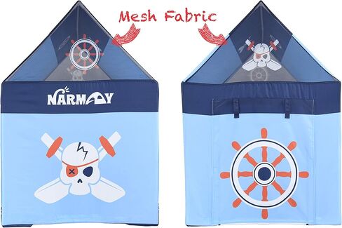 خيمة لعب نارماي لنادي القراصنة للعب في الأماكن المغلقة أو الهواء الطلق - 40 × 28 × 40 بوصة in Kuwait