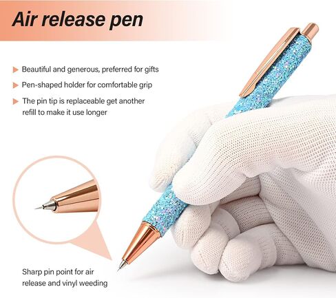 10 Pcs Fine Point Pin Pen Refills, Spare Refill for Weeding Pens, Replace Refill Needle Pin Craft Vinyl Tools for Air Bubble Release Piercing and Weeding Small Pieces in Kuwait