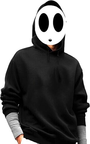 قناع الرجل الخجول، هدايا حفلات الهالوين، زي الرجل الخجول الأبيض، أزياء تنكرية، لوازم حفلات أعياد الميلاد in Kuwait