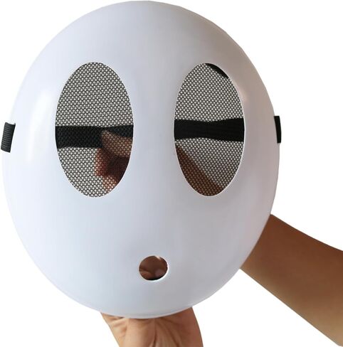 قناع الرجل الخجول، هدايا حفلات الهالوين، زي الرجل الخجول الأبيض، أزياء تنكرية، لوازم حفلات أعياد الميلاد in Kuwait