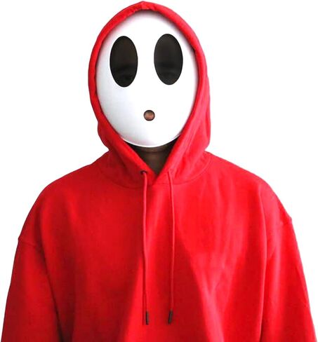 قناع الرجل الخجول، هدايا حفلات الهالوين، زي الرجل الخجول الأبيض، أزياء تنكرية، لوازم حفلات أعياد الميلاد in Kuwait