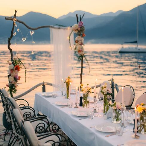 8 Pack 12 Inch Large Metal Floral Hoops with 8 PCS Wood Place Card Holders, Wreath Macrame Gold Craft Hoop Rings for Making Wedding Wreath Decor, Dream Catcher and DIY Christmas Wall Hanging Crafts in Kuwait