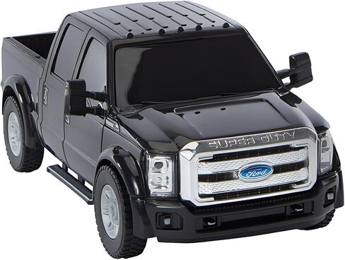 شاحنة بيك اب RC Ford F-350 Super Duty، مرخصة رسميًا كاملة الوظائف وراديو R/C بجهاز تحكم عن بعد، سيارة أصلية بمقياس 1:28 (أسود) in Saudi Arabia