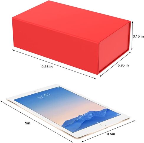 MOZRRO Gift Box with Lids, 9.85 x 5.95 x 3.15 In Magnetic Closure Gift Boxes for Gift Packaging, Gift Box for Christmas,Mothers Day,Fathers Day,Graduations,Weddings,Birthdays Gifts in Kuwait
