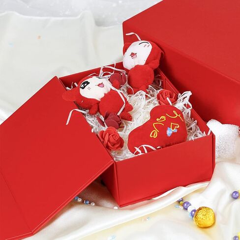 MOZRRO Gift Box with Lids, 9.85 x 5.95 x 3.15 In Magnetic Closure Gift Boxes for Gift Packaging, Gift Box for Christmas,Mothers Day,Fathers Day,Graduations,Weddings,Birthdays Gifts in Kuwait