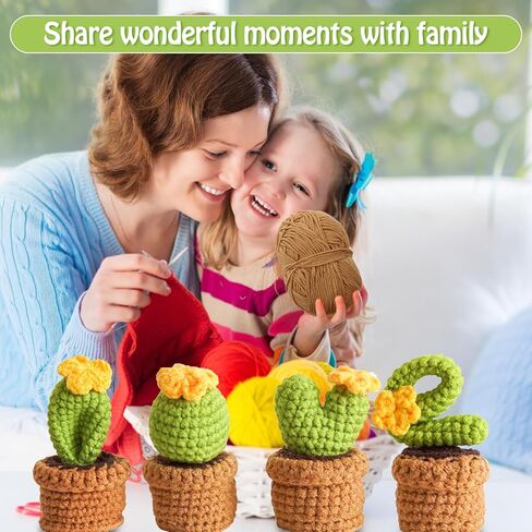 زوكون مجموعة كروشيه للمبتدئين، مجموعة كروشيه مكونة من 4 قطع مع تعليمات خطوة بخطوة ودروس فيديو تعليمية، مجموعة كروشيه للمبتدئين، مجموعة كاملة للمبتدئين (منتج حاصل على براءة اختراع) in Kuwait