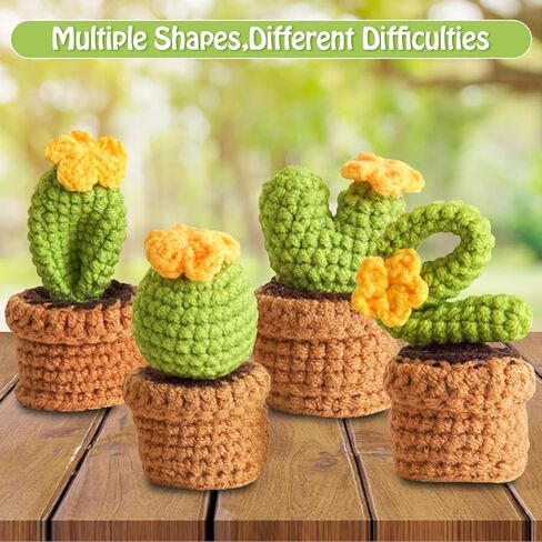 زوكون مجموعة كروشيه للمبتدئين، مجموعة كروشيه مكونة من 4 قطع مع تعليمات خطوة بخطوة ودروس فيديو تعليمية، مجموعة كروشيه للمبتدئين، مجموعة كاملة للمبتدئين (منتج حاصل على براءة اختراع) in Kuwait