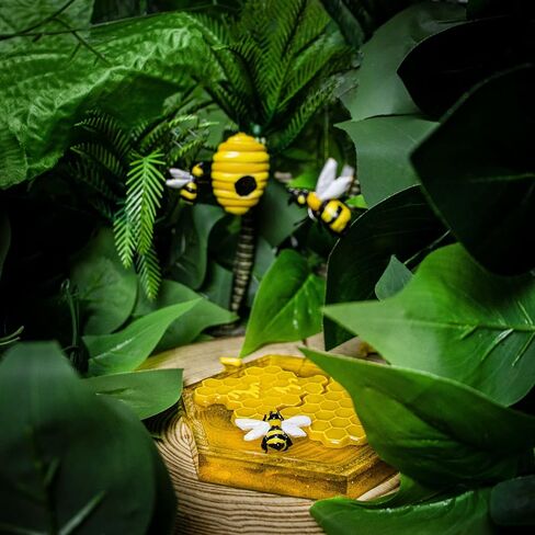 FUNSHOWCASE Honeybee Silicone Mold Beehive Honey Bee Honeycomb Drip Edging Frame 12 Cavity for Resin Casting Epoxy Coaster Polymer Clay Jewelry Making Craft Fondant Cake Decor Candy Melt Sugarcraft in Saudi Arabia