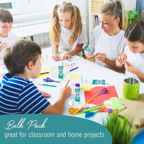 Glue Sticks Bulk Classroom, White Glue Sticks for Kids 60 Count, 0.32 Ounce, Washable All Purpose, for Kids, School and Home in Kuwait