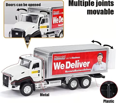 3 Pack City Diecast Semi Trucks Transport Set - Big Toy Garbage Truck, Oil Tanker, & Transport Vehicle Toy with Pull Back Action - 1/50 Scale Metal Collectible Model Alloy Car Vehicles in Saudi Arabia