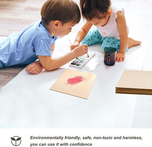 بيركور 10 قطع مقاس 12 × 12 انش من الخشب الرقائقي، الواح خشب الزيزفون الفاخرة، الواح خشبية غير مكتملة لنماذج الواح خشبية ذاتية الصنع والفنون والحرف اليدوية والمشاريع المدرسية in Kuwait