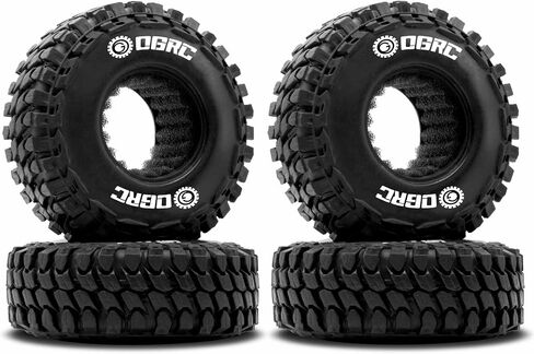 OGRC Super Soft 1.0 Crawler Tires All Terrain Tires for SCX24 C10/JLU/Bronco/Gladiator/Deadbolt/FCX24 1/24 Crawler Upgrades，54 * 19mm in Saudi Arabia