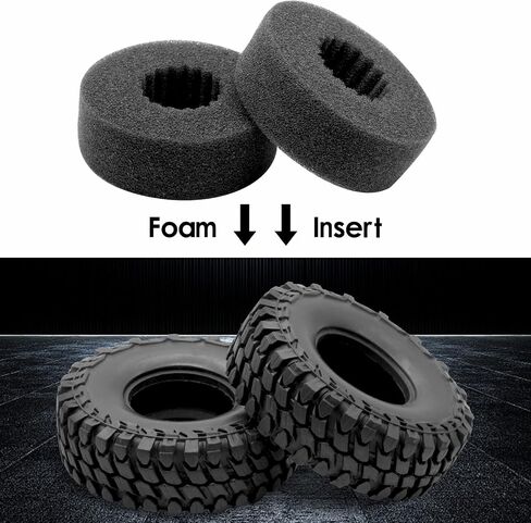 OGRC Super Soft 1.0 Crawler Tires All Terrain Tires for SCX24 C10/JLU/Bronco/Gladiator/Deadbolt/FCX24 1/24 Crawler Upgrades，54 * 19mm in Saudi Arabia
