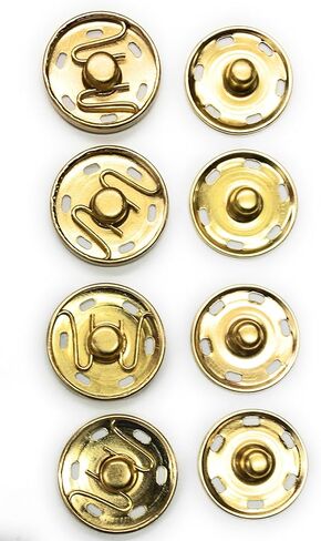 أزرار كبس كبيرة، ذهبي 21 مم -7/8 بوصة - 4 أزرار كبس in Kuwait