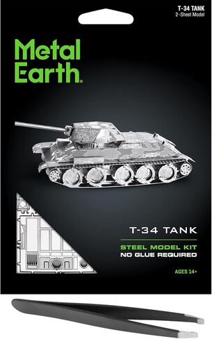 Metal Earth T-34 Tank 3D Metal Model Kit Bundle with Tweezers Fascinations in Saudi Arabia
