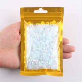 500 قطعة 6 مم 26 جرام من حجر الراين الجيلي AB اللون غير الإصلاح اللامع من حجر الراين اللامع للأكواب والزجاجات والأكواب والديكور الحرفي... in Kuwait