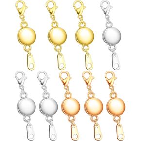Dailyacc Magnetic Necklace Clasps and Closures - Round Bracelet Extender Clasps for Jewelry Making in Saudi Arabia