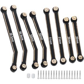 RZXYLRC Heavy Brass High Clearance Links Chassis Rod Set for 1/24 RC Crawler SCX24 AXI00001 C10 AXI00002 Jeep JLU AXI00006 Ford Bronco Upgrade Parts in Kuwait