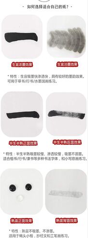MEGREZ Raw Xuan Rice Paper Chinese Japanese Sumi Calligraphy Painting Sheet in Kuwait