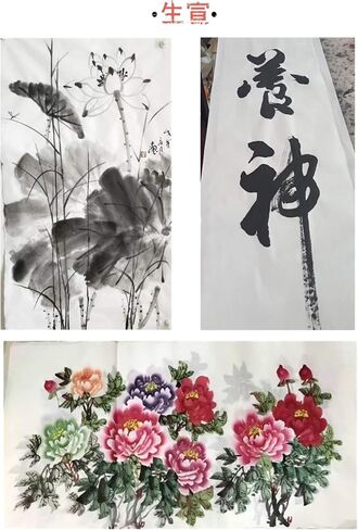 MEGREZ Raw Xuan Rice Paper Chinese Japanese Sumi Calligraphy Painting Sheet in Kuwait