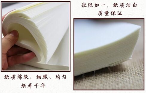 MEGREZ Raw Xuan Rice Paper Chinese Japanese Sumi Calligraphy Painting Sheet in Kuwait